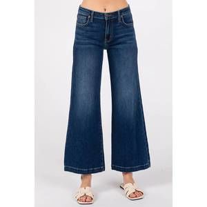 NEW LETTER TO JULIET sofia wide leg culotte pant in dark